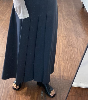 （韓國連線）側百褶造型西裝裙