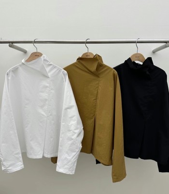 (韓國連線)設計師造型領襯衫